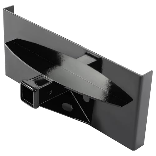ECOTRIC 1/4 Mini Skid Steer Attachment Plate Compatible with Boxer Ramrod Toro Dingo Ditch Witch Finn Thomas Vermeer Tractor Loader Skid Steer 2 Receiver Hitch Mount Plate Steel Black