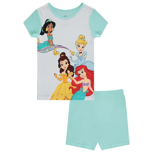 Disney Girls Classic Pajamas Set - 4 Piece Short Sleeve Pajamas - Lilo and Stitch, Minnie Mouse & Cinderella Princess Pajamas4