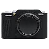 MUZIRI KINOKOO Tasche für Fujifilm X-M5/Fuji XM5 Digitalkamera – Weiche Silikon-Schutzhülle für Fuji X-M5 mit Matter Oberfläche und ergonomischem Griff – rutschfest und Kratzfest – Schwarz