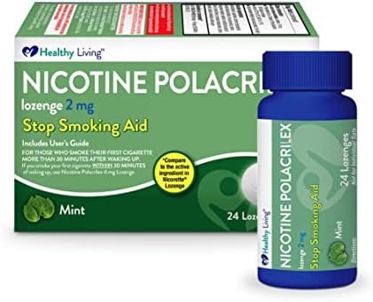 Nicotine Polacrilex Lozenge Stop Smoking Aid, 2 mg Mint Flavor, 24 Count