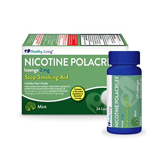 Nicotine Polacrilex Lozenge Stop Smoking Aid, 2 mg Mint Flavor, 24 Count