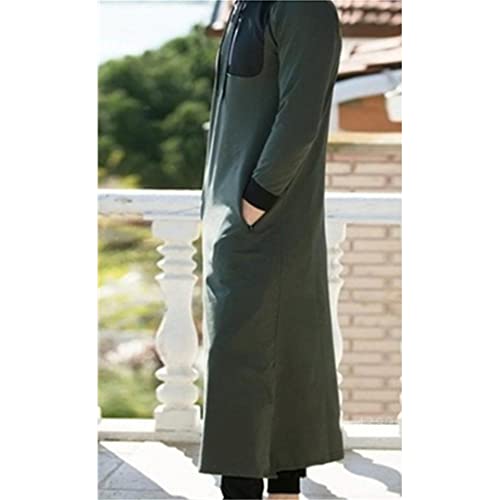 Men Clothing Robe Long Sleeve Saudi Arab Thobe Jubba Djellaba Male Kaftan Autumn Winter Sweater Islamic Hoodies3