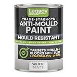 Mifica Anti Mould Paint 2.5L for Bathrooms & Kitchens – Mould Resistant White Emulsion – Stops Black Mould, Damp & Condensation | Long-Lasting Protection | Matt White Finish (2.5 Liters)