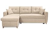chaise longue sofa cama precio MATERIALES: Sofá esquinero grande en el pecho: - Material: pino macizo - Revestimiento: lino - bolsa de almacenamiento - Sofá cama convertible 3 plazas - Apoyabrazos redondeados - Pies escandinavos de madera.