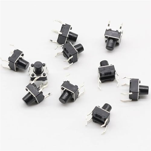 Interrupteur bouton-poussoir tactile 4 broches micro switch G92 cuivre 6x6x7mm pour circuit PCB