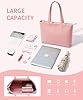 KALIDI Handbags Large Capacity Shopper Bag Tote Bag for Office Campus Daily and Travel Pink #3