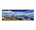Produktbild Paul Sinus Art Panoramabild auf Leinwand und Keilrahmen 150x50cm Norwegen Lofoten Berge Wasser Wolkenschleier