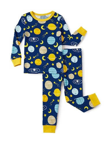 Image of PATPAT Bamboo Viscose Pajama Sets for Toddler Boys & Girls Baby Kids, Ultra-soft Snug fit Pjs Sleepers for Birthday Holiday
