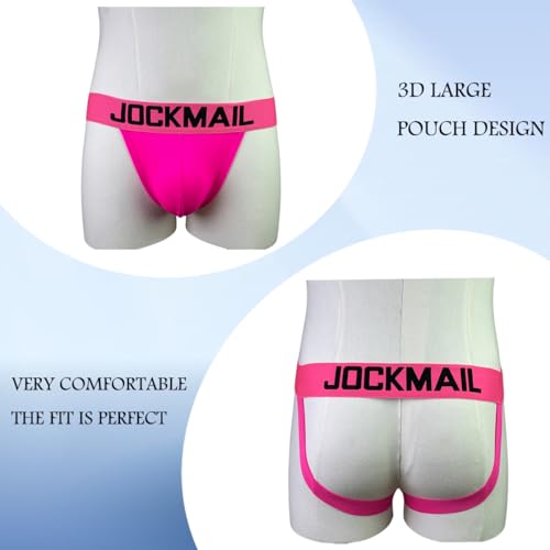 JOCKMAIL Mens Briefs Jock Strap Rainbow Breathable Men Sport Underwear Jockstrap for Gym Sport2