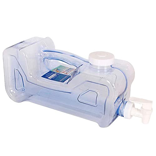 Dispensador de bebidas de plástico 3,8 litros con grifo y asa 15,5 x 12,5 x 37 cm, botella...