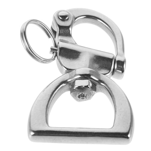 BESPORTBLE Stainless Steel Rotary Spring Shackle Outdoor Yacht Buckle for Belts Diving and Sailing Durable Swivel Buckle