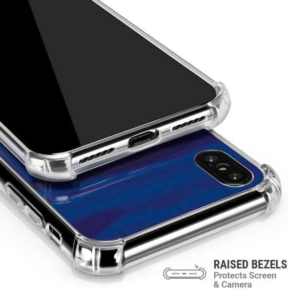 Skinit Clear Phone Case Compatible with iPhone Xs Max - Officially Licensed NFL New York Giants Design