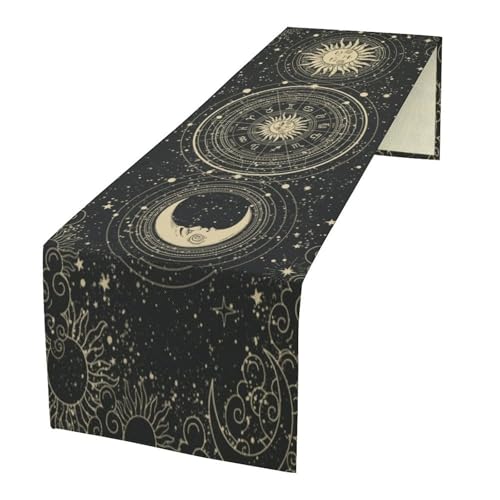 Magical Sun Moon Table Runner