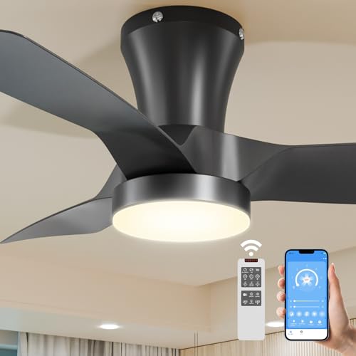 Epochglo Ventilador de Techo con Luz 80CM
