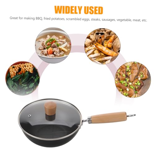Wok Pequeño Japonés con Tapa y Mango resistente miniatura 6