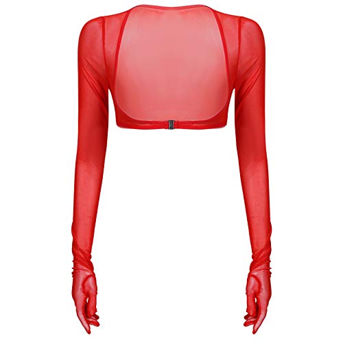 Gants en maille transparentes pour tenue sexy chic et élégante