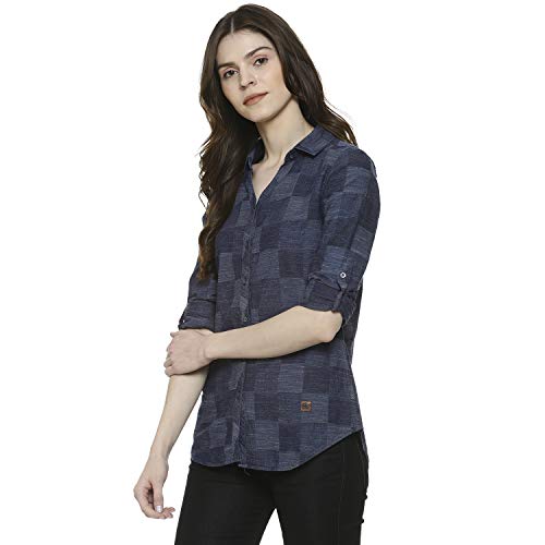 Image of Campus Sutra Women's Cotton Regular Fit Shirt