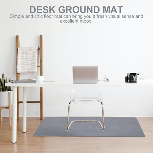 Tapis de chaise de bureau polyester antidérapant protection bois franc