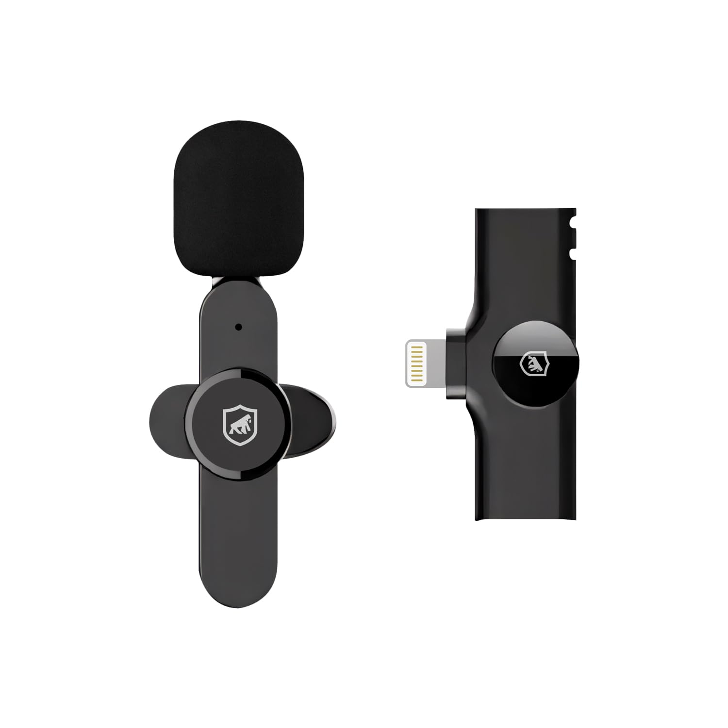 Gshield Microfone de Lapela sem Fio Flex para Gravação de Aúdio com Redução de Ruído,