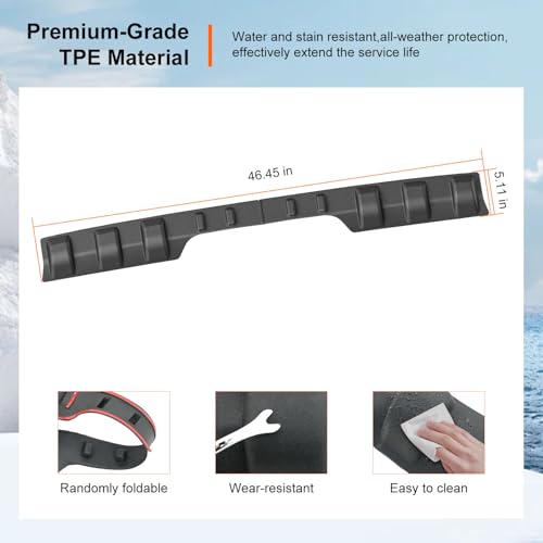 Image of powoq Rear Roof Protector Compatible with 2022-2026 Ford Maverick Truck Cab Roof Protector Replacement for 2022 2023 2024 2025 2026 Ford Maverick Accessories