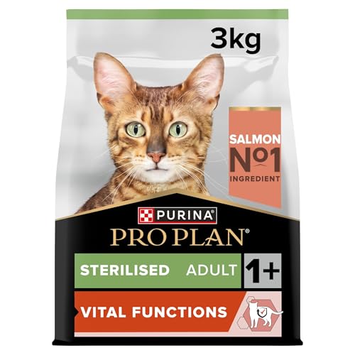 PRO PLAN Sterilised - Riche en Saumon - 3 KG - Croquettes pour chat adulte