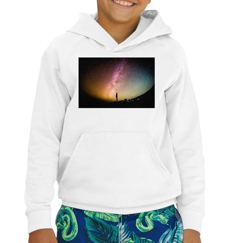 Sweat à capuche enfant Voie Lactée premium aux finitions soignées - 2