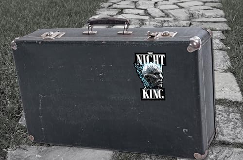 Image of Elektroplate Officially Licensed Game of Thrones Night King Dynamic Decal - 4.5 inch x 3.1 inch | Premium All Weather for Car, Water Bottle, Laptop, Tablet, Window, Cooler, Toolbox, Phone | Made in the USA