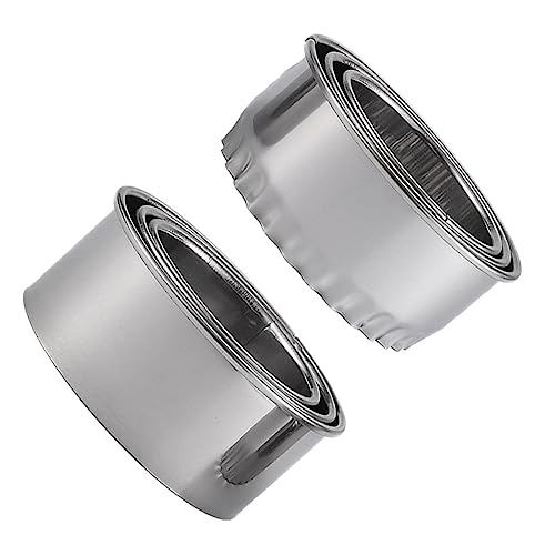 Cabilock 1set Stainless Steel Dumpling Cutter Set Teeth Shaped Molds for Easy Dough Cutting Kitchen Gadget for Dumplings Easy to 6pcs