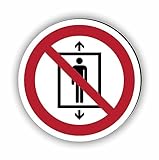 Verbotszeichen/Verbotsschild Personenbeförderung verboten (P027) - zum markieren von Verbotszonen nach DIN EN ISO 7010
