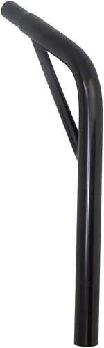 Poste de asiento de bicicleta de acero con soporte, varios tamaños y colores (negro, 1.000 in)