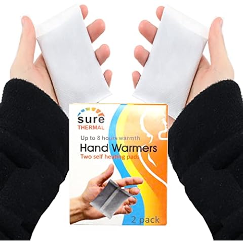 Hand Warmers Self Heating Pack of 2 - Ideal for Golf, Fishing, Hiking & Camping. Up to 8 Hours of Heat! Keep Hands Warm this Winter Cover