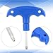 Larrel Golf Driver Tool, Practical Driver Adjustment Tool Ergonomic Golf Torque Wrench with Plastic Handle Universal Adjustment Tools for Golfs Club Drivers Shaft Adapter Tools (Blue)