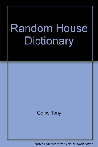 9780394500508: The Random House Dictionary of the English