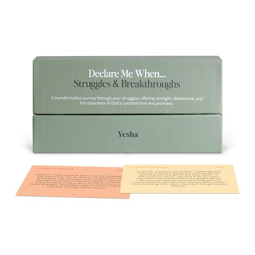 Image of Yesha Bible Verse Cards, Scripture Cards & Christian Prayer Cards - Daily Devotional Cards for Faith, Encouragement & God's Promises - 100 Mini Scripture Cards for Healing, Deliverance & Breakthrough