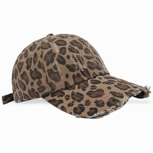 Gorra de béisbol estampado leopardo unisex ajustable miniatura 7