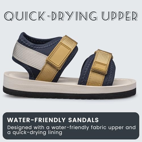 Toddler Little Kid Sandals Boys Girls Adjustable Strap Open-Toe Summer Outdoor Unisex Child Sport Beach Sandals(Toddler/Little Kid/Big Kid)4