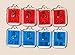 4 sets of xray markers (4 R and 4 L) with initials