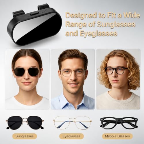 Image of STHIRA Car Sun Visor Sunglasses Holder Stainless Steel Case for Car Visor