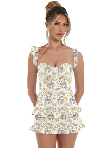 OFEYCHUN Short Ruffle Homecoming Dresses 2025 Spaghetti Strap Satin Tight Cocktail Party Dress4