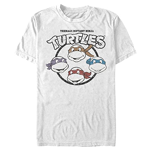 T-shirt Nickelodeon homme à logo imprimé quatre cœurs mode été mode décontractée