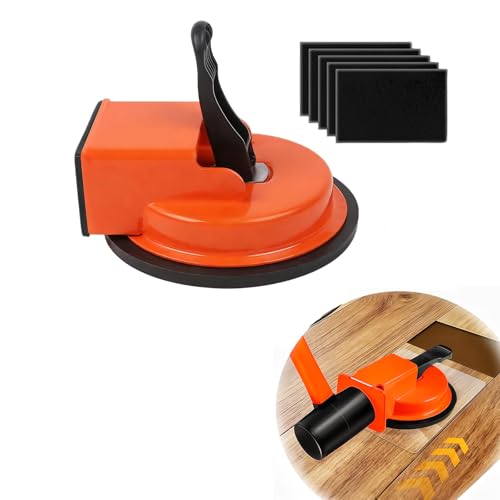 Floor Gap Fixer Tool Newly Laminate Floor Gap Repair Tool Enhanced Vacuum Suction Cup Floor Suction Cup Tool for Gaps Vinyl Wood & Tile Flooring (Orange)