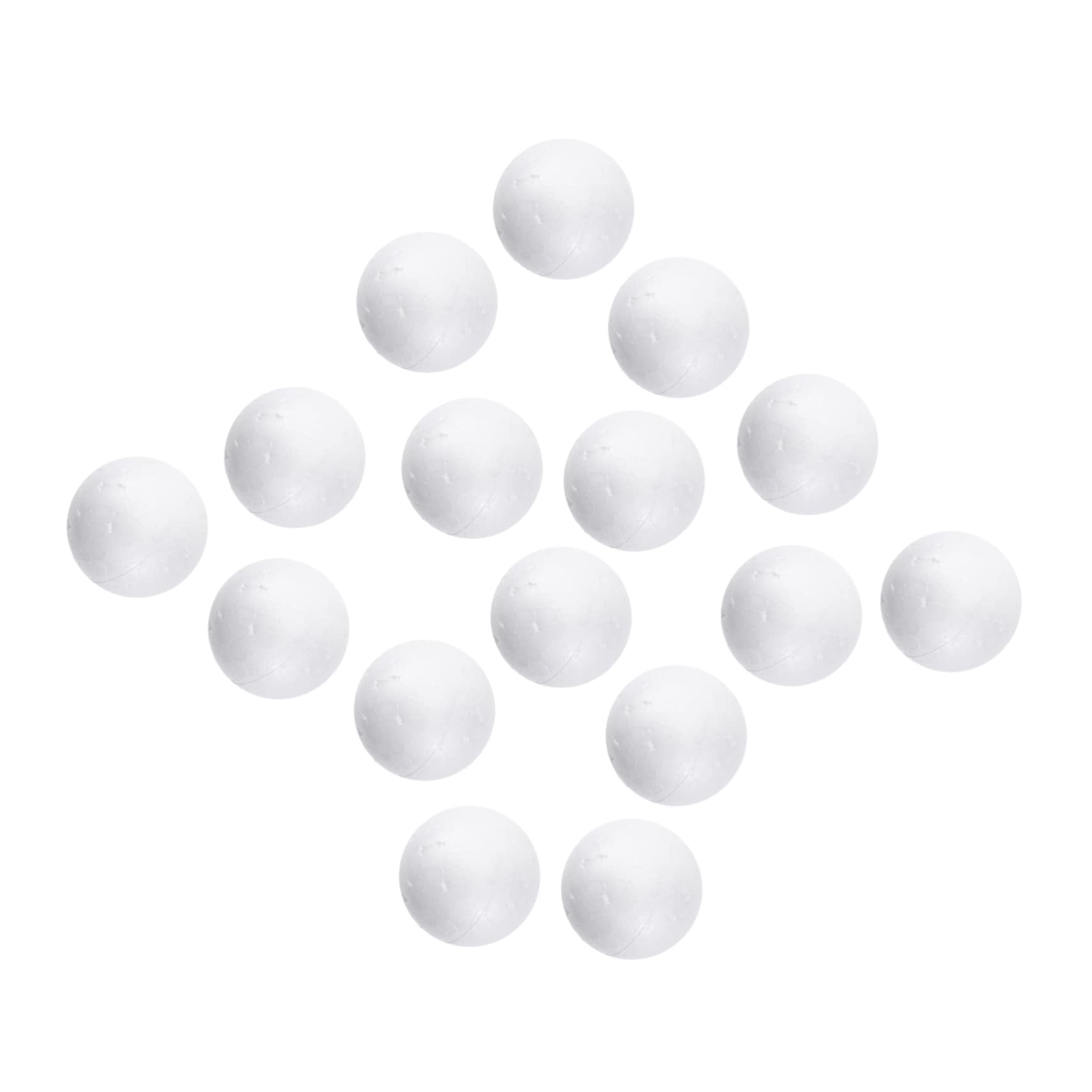 HOODANCOS 100pcs White Polystyrene Balls for DIY Crafts Wedding Decorations and Christmas Ornaments Solid Round Spheres for Arts Modeling and Festive Celebrations