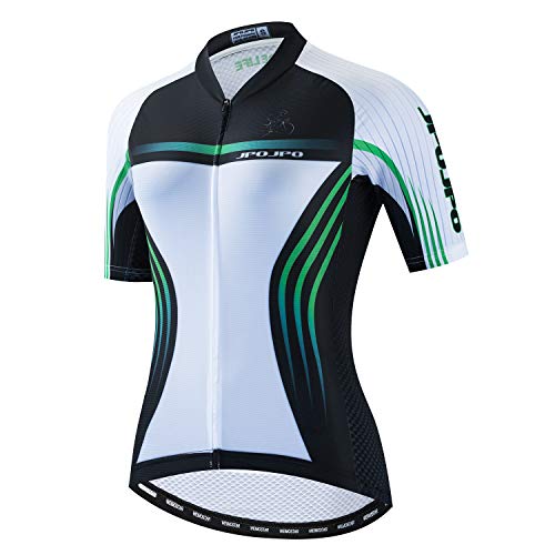 JPOJPO Maillot de cyclisme pour femme, Pro Team Summer à manches courtes, confortable à séchage rapide Cover