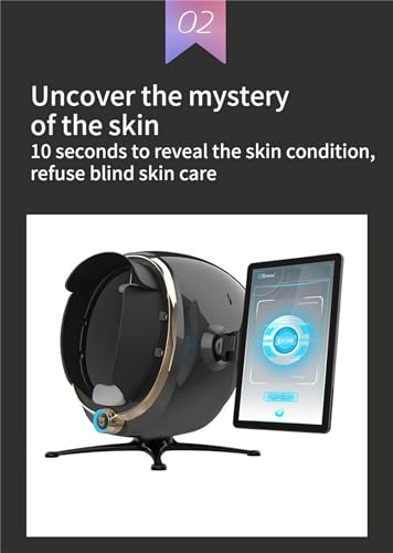 FXNFXLA 3D Skin Analyzer Machine Professional, Facial Moisture Analyzer Beauty Equipment Skin Detector with LCD Display Screen, for Skin Care Home Use - Image 6