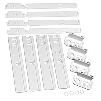 Spares2go Integrierte Kühlschranktür-Schiebe-Montage, Universalhalterung, Installations-Befestigungsset (4 Stück)