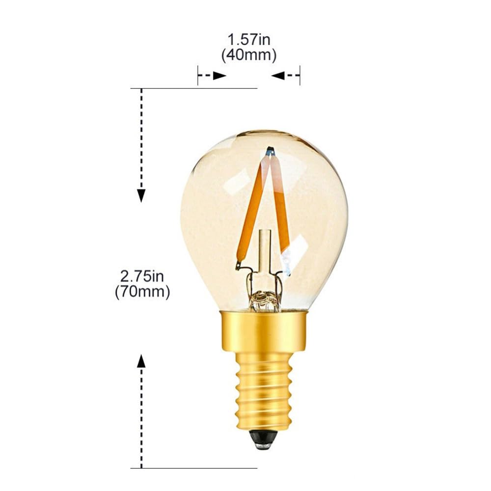 8 Szt 220V 1W G40 E14 Żarówka LED Retro Żarówka LED Globe Filament Lampa Amber Glass Ciepła Biel Do Baru Hotelowego Salonu