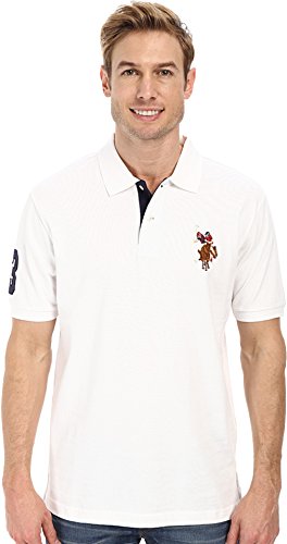 U.S. Polo Assn. Mens Multi Color Logo Solid Pique Polo Shirt product thumbnail 9