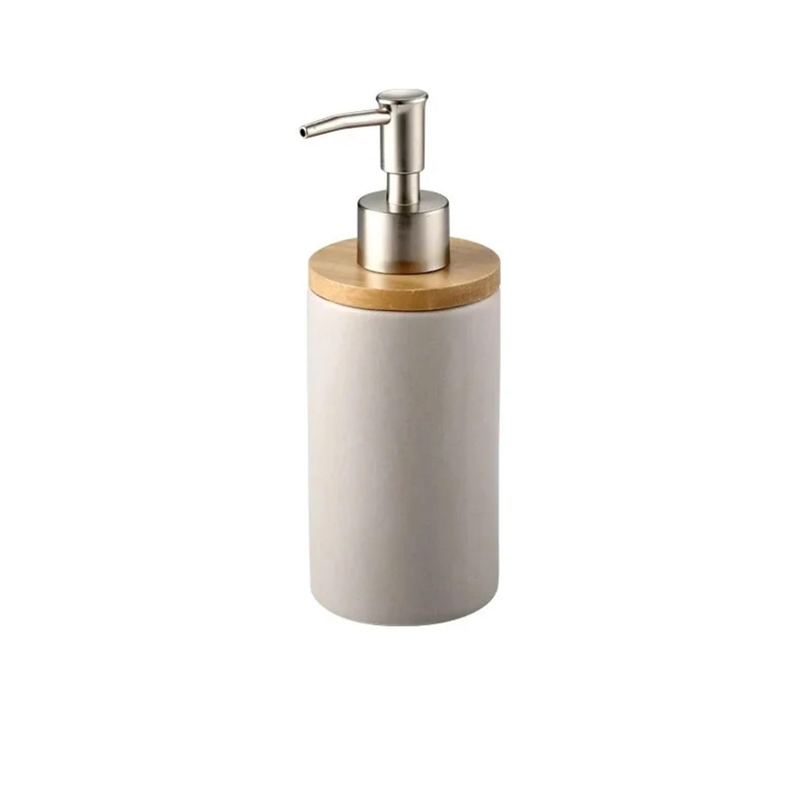 Bathroom Accessories Set Bathroom Accessories Set Soap Dispenser Toothbrush Holder Tumbler Ceramic Household Product(1Bottle-gray)