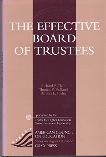 The Effective Board of Trustees B001Z6QWZU Book Cover