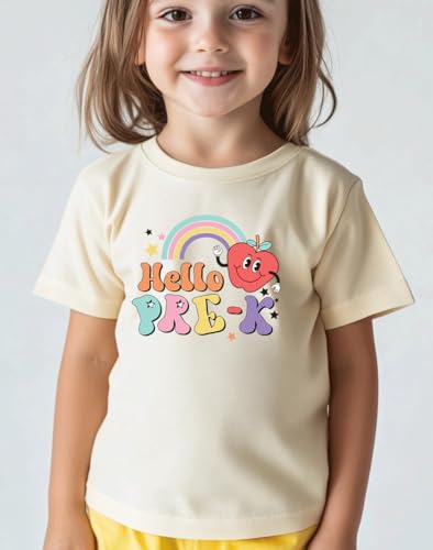 Image of Kids Toddler Boys Girls Back to School Shirt First Day of Preschool T-Shirt Short Sleeve Top